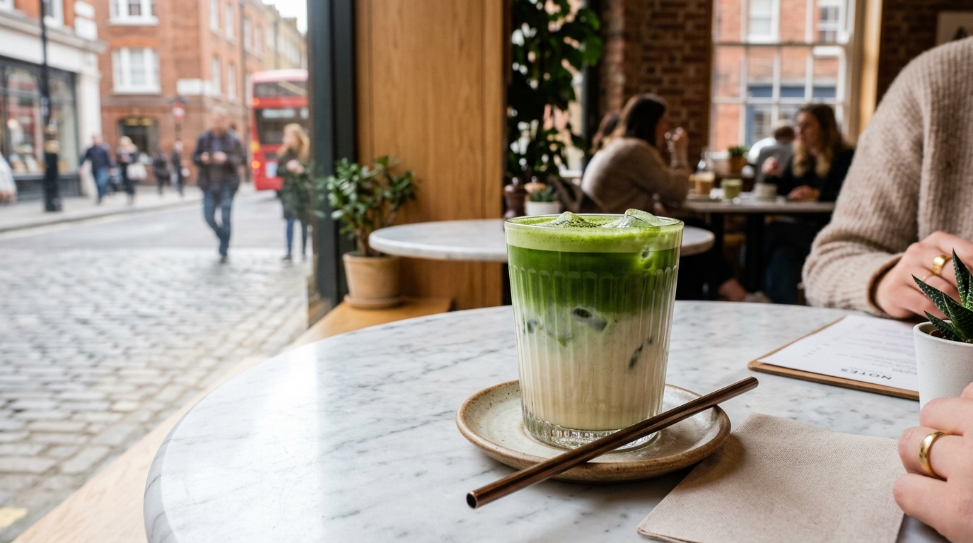 The London Iced Oat Matcha Latte